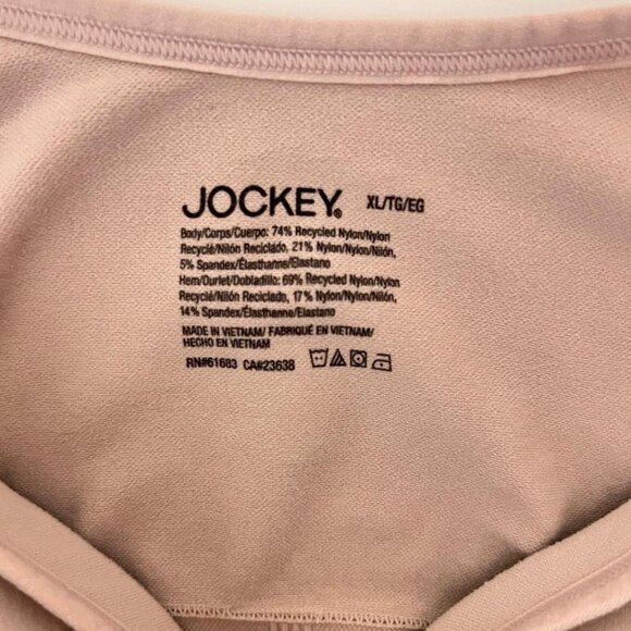 Jockey XL NWOT Light Pink Wireless Bra Built-In Cups Stretchy Lounge Intimates - Picture 4 of 5